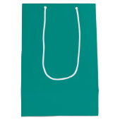 Sac Cadeau Moyen Vert sarcelle uni (Dos)
