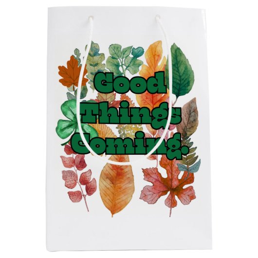 Sac Cadeau Moyen vibes positives (Devant)
