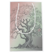 Sac Cadeau Moyen Vibrant Blossoming Floral Tree (Devant)