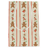 Sac Cadeau Moyen Vickie’s Gingerbread Parade-Cream Gift Bag (Devant)