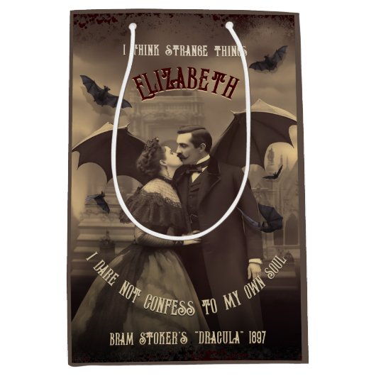 Sac Cadeau Moyen Victorian Dracula Passionate Embrasser l'horreur g (Devant)