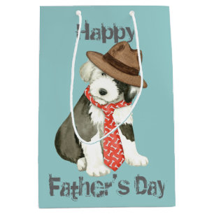 Sac Cadeau Moyen Vieux papa anglais de chien de berger