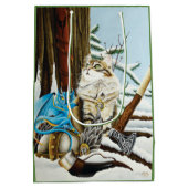 Sac Cadeau Moyen Viking Cat Blue Dragon (Dos)