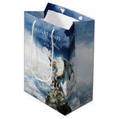 Sac Cadeau Moyen Viking Celtic Dragon Mariage ou anniversaire (Devant Angle)