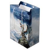 Sac Cadeau Moyen Viking Celtic Dragon Mariage ou anniversaire (Dos Angle)