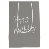 Sac Cadeau Moyen Vin d'anniversaire coulant dans un smartphone (Dos)