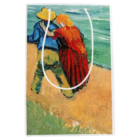 Sac Cadeau Moyen Vincent van Gogh - Deux amoureux (Devant)