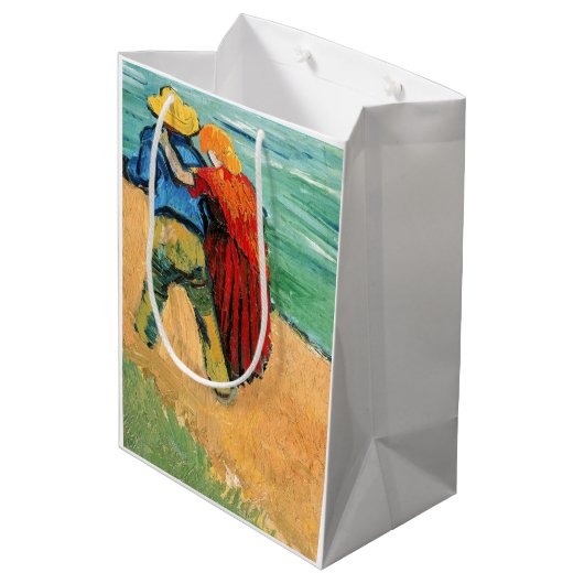 Sac Cadeau Moyen Vincent van Gogh - Deux amoureux (Dos Angle)