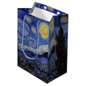 Sac Cadeau Moyen Vincent Van Gogh - La nuit étoilée (Devant Angle)