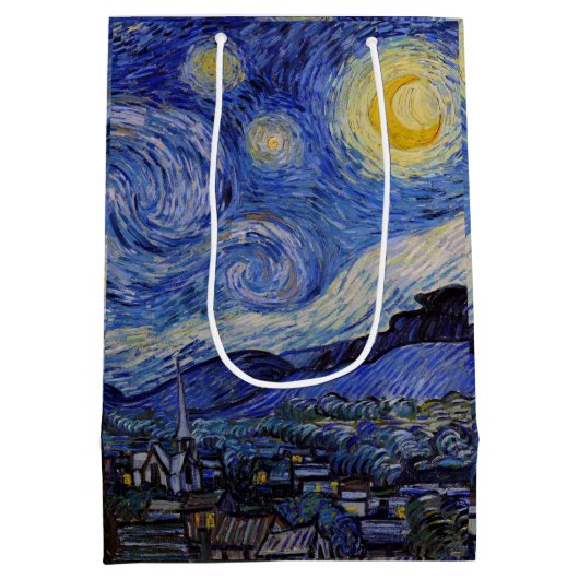 Sac Cadeau Moyen Vincent Van Gogh - La nuit étoilée (Dos)