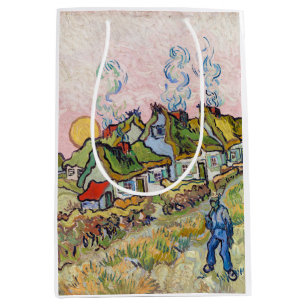 Sac Cadeau Moyen Vincent van Gogh - Maisons et figure