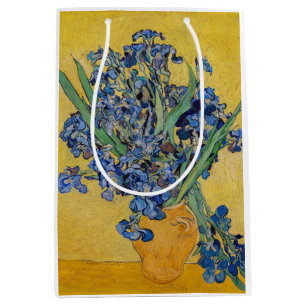 Sac Cadeau Moyen Vincent van Gogh - Vase avec Irises
