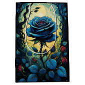 Sac Cadeau Moyen Vins Roses bleus (Devant)