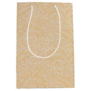 Sac Cadeau Moyen Vintage Floral William Morris Willow Bough Yellow