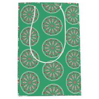 Sac Cadeau Moyen Vintage ornament holiday wrapping paper