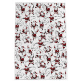 Sac Cadeau Moyen Vintage Skating Santa with Bells (Dos)