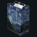 Sac Cadeau Moyen Vintage Van Gogh La Nuit étoilée<br><div class="desc">Ce design s'inspire de l'huile de Vincent van Gogh de 1889 sur toile,  "La nuit étoilée".</div>