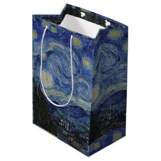 Sac Cadeau Moyen Vintage Van Gogh La Nuit étoilée