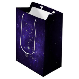 Sac Cadeau Moyen Virus pourpre zodiaque   Horoscope d'astrologie co