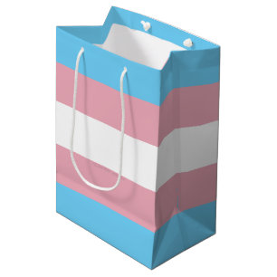 Sac Cadeau Moyen Visibilité du drapeau de fierté transgenre de Slip