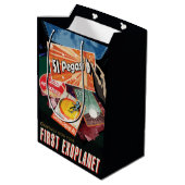 Sac Cadeau Moyen Visitez La Première Exoplanète Trouvée À L'Extérie (Dos Angle)