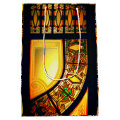 Sac Cadeau Moyen Vitrail victorien élégant (Dos)