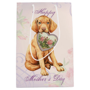 Sac Cadeau Moyen Vizsla Heart Maman