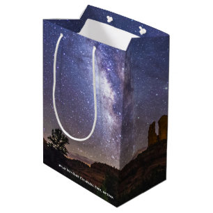 Sac Cadeau Moyen Voie Lactée Galaxie sur le Rocher de la Cathédrale
