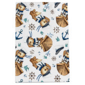 Sac Cadeau Moyen Voilier Away Teddy Bear Medium Cadeau (Devant)