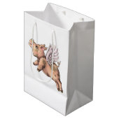 Sac Cadeau Moyen Voler des cochons (Devant Angle)