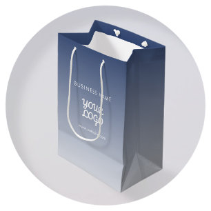 Sac Cadeau Moyen Votre logo avec un dégradé de couleur modifiable