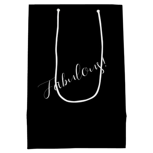 Sac Cadeau Moyen "Vous êtes fabuleux" Cadeau DIVA (Dos)