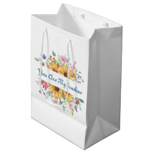 Sac Cadeau Moyen Vous êtes ma citation de soleil et de tournesol