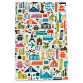 Sac Cadeau Moyen Voyagez dans le monde (Devant)