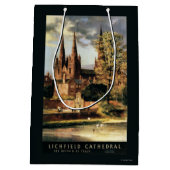 Sac Cadeau Moyen Vue de cathédrale de Lichfield (Dos)