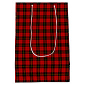 Sac Cadeau Moyen Wallace Red Tartan (Dos)