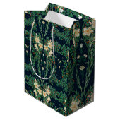 Sac Cadeau Moyen Walter Crane White Lily-Blue Back Botanical (Dos Angle)