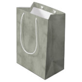 Sac Cadeau Moyen Warm Olive Green Christmas (Dos Angle)
