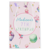 Sac Cadeau Moyen Watercolor Candy Wonderland Pastel Fête d'annivers (Devant)