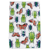 Sac Cadeau Moyen Watercolor pattern of beetles and butterflies (Dos)