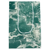 Sac Cadeau Moyen Waves Blue Green (Dos)