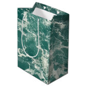 Sac Cadeau Moyen Waves Blue Green (Dos Angle)