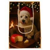 Sac Cadeau Moyen West highland Terrier Christmas gift bag (Dos)