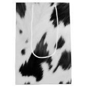 Sac Cadeau Moyen Western Country Cowboy noir blanc vache Imprimer (Dos)