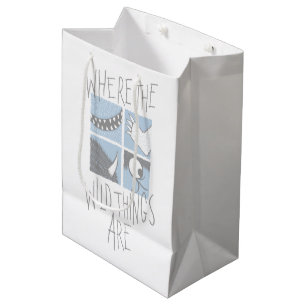 Sac Cadeau Moyen Where The Wild Things Are Graphique Carré