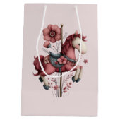 Sac Cadeau Moyen Whimsical Carousel Horse Image (Dos)