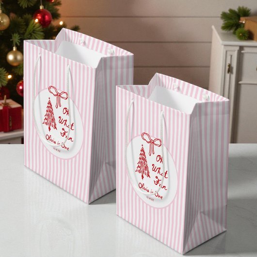 Sac Cadeau Moyen Whimsical Girl Oh What Fun 1st Birthday Party