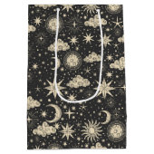 Sac Cadeau Moyen Whimsical Star Moon Planètes Nuages (Dos)