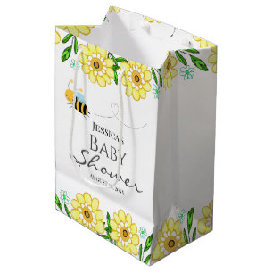 Sac Cadeau Moyen Whimsical Sweet Baby shower d'abeilles