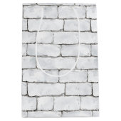 Sac Cadeau Moyen White Bricks (Devant)